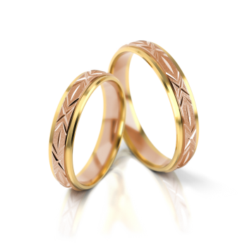 Preview: Stelmach Trauringe Weiss-Gelbgold Hamburg 002